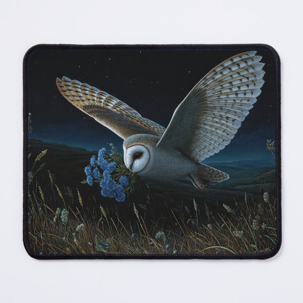 Item preview, Barn Owl With Lavender and Sprite,  designed and sold by thewandswant.