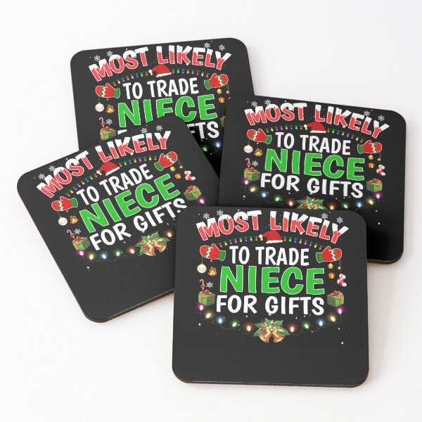 Item preview, Most Likely To Trade Niece Santa Hat Xmas Lights designed and sold by ChristineAyer.