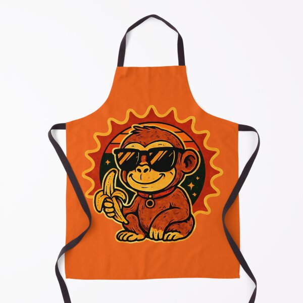 Item preview, Retro Monkey – Banana Fun with Cool Shades designed and sold by Adelberton.