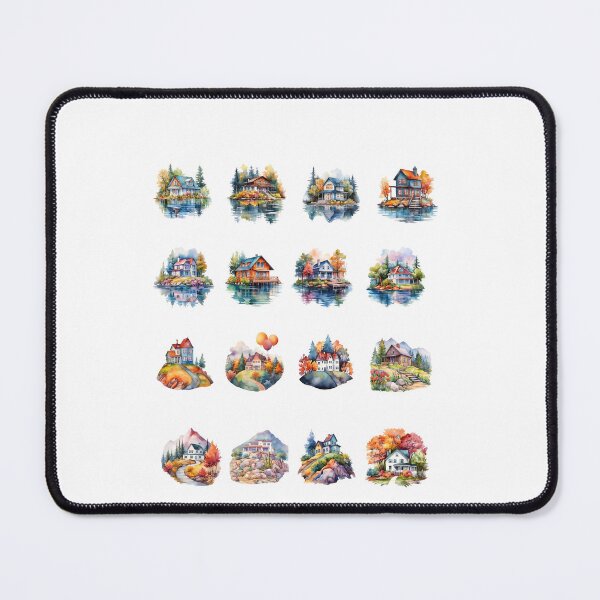 Item preview, Watercolor House designed and sold by Sweetvoilet.