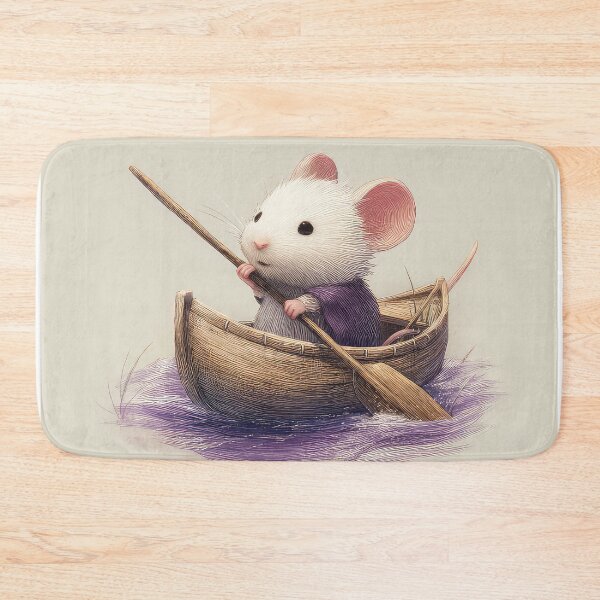 Item preview, Cute Mouse in a boat designed and sold by thewandswant.