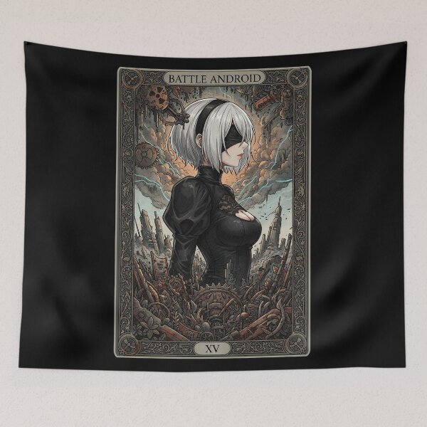 Item preview, 2B Tarot Card Style 2 designed and sold by MadShroomPrints.