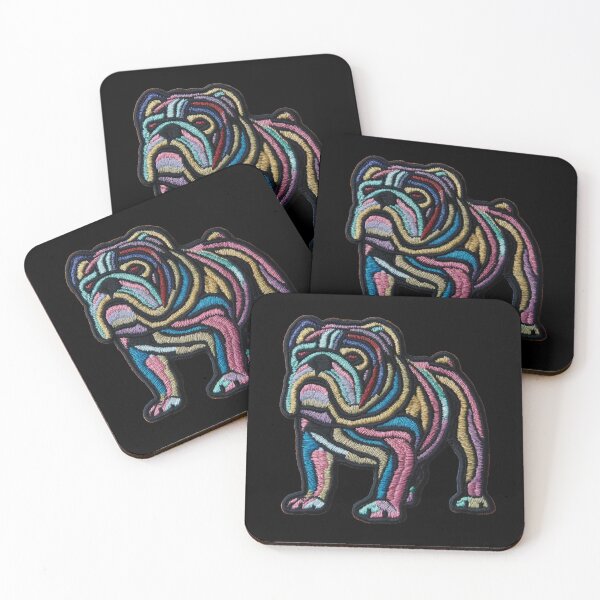 Item preview, Bulldog Patch Embroidery Fabric Stitched Patch designed and sold by HappyPatchClub.