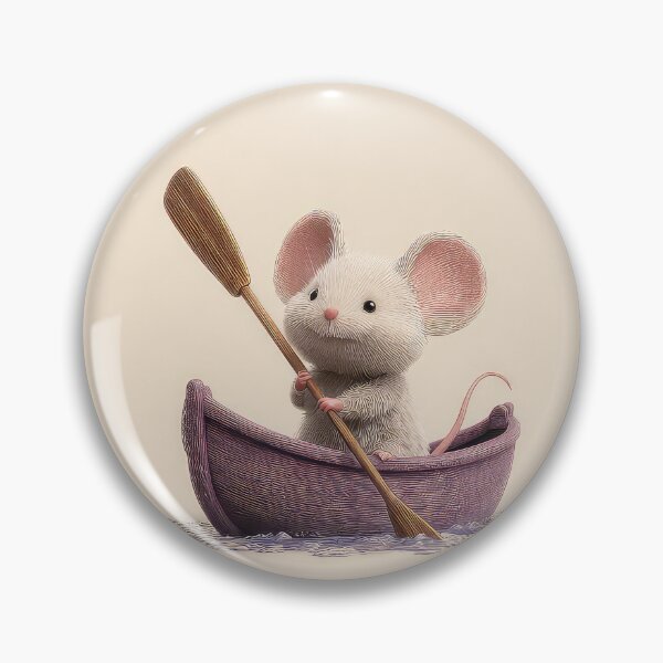 Item preview, Cute Mouse in a boat designed and sold by thewandswant.