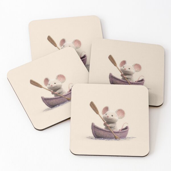 Item preview, Cute Mouse in a boat designed and sold by thewandswant.
