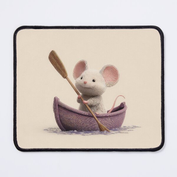 Item preview, Cute Mouse in a boat designed and sold by thewandswant.