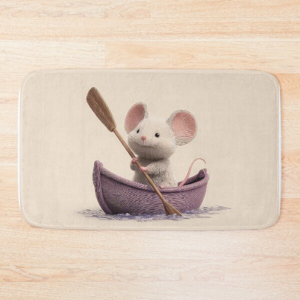 Item preview, Cute Mouse in a boat designed and sold by thewandswant.