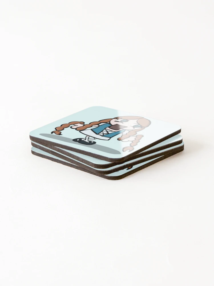 Thumbnail 4 of 5, Coasters (Set of 4), Braids designed and sold by RottenToothLtd.