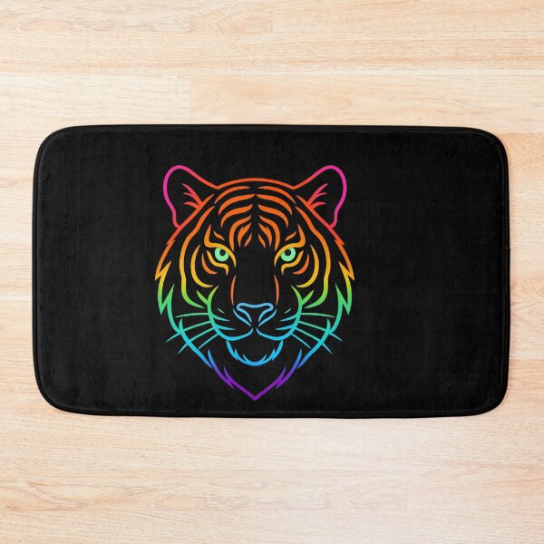 Item preview, Retro Neon Tiger – Vibrant Glow Animal Art Design designed and sold by Creative.Shop.