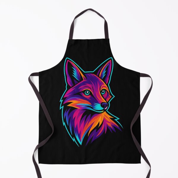 Artikelvorschau, Neon Retro Fox – Lebendige, farbenfrohe Tiergrafik – Psychedelische Fuchskunst für Tierliebhaber entworfen und verkauft von Creative.Shop.