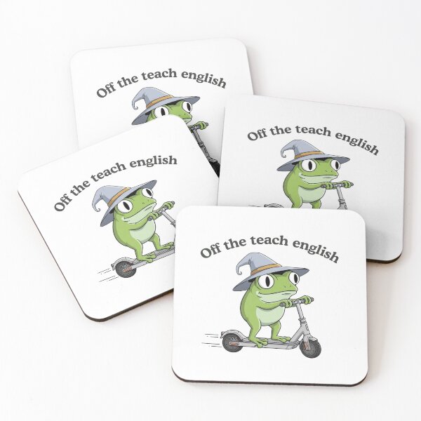 Item preview, English Teacher Frog Teaching Literature Tee High School Teacher Funny Frog Scooter  designed and sold by MotivaChic.