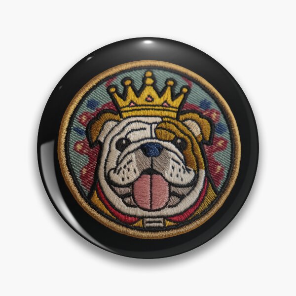 Item preview, Bulldog Patch Embroidery Fabric Stitched Patch designed and sold by HappyPatchClub.