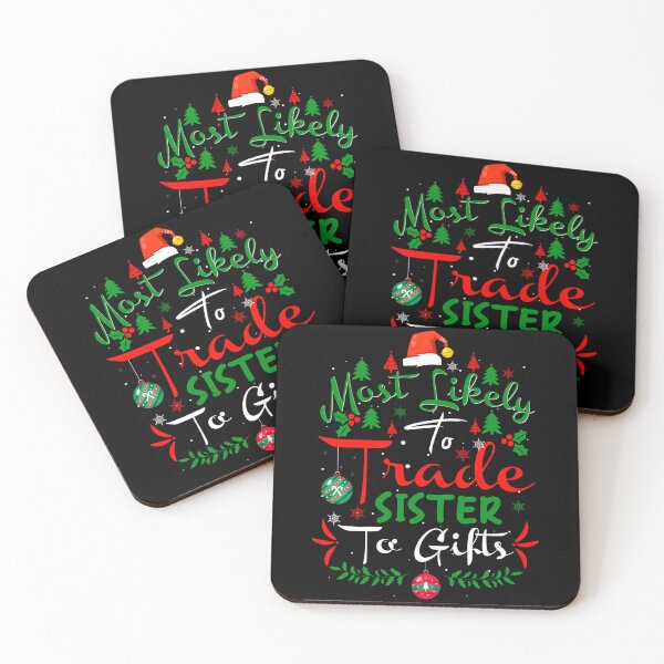Artikelvorschau, Am ehesten tauscht man Schwester gegen Geschenke Humor Weihnachtspyjama entworfen und verkauft von rexalexisdoy.