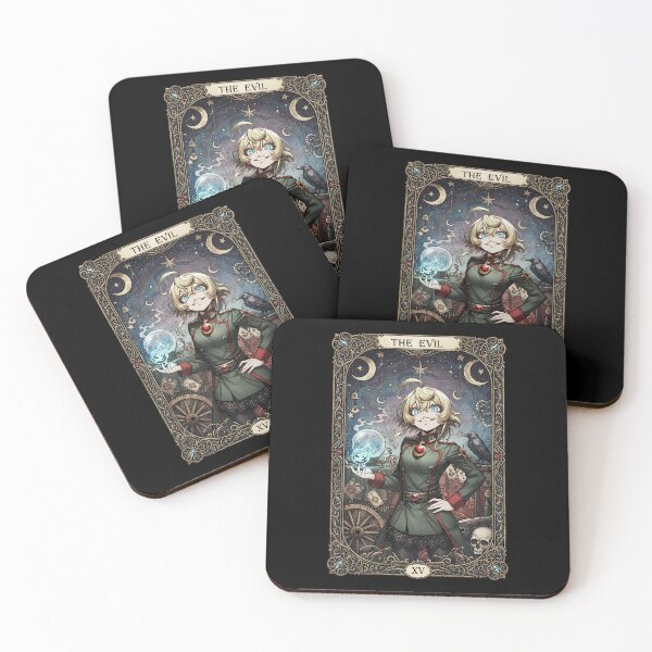 Item preview, Tanya Degurechaff Tarot Card Style designed and sold by MadShroomPrints.