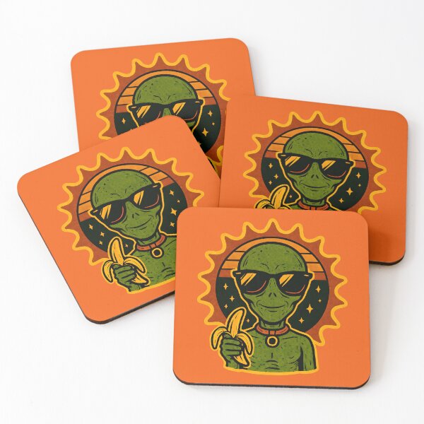 Item preview, Retro Alien – Cosmic Fun with Banana and Shades designed and sold by Adelberton.