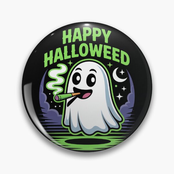 Item preview, Halloweed Ghost - Spooky and Green Halloween Fun designed and sold by RDRdesign.