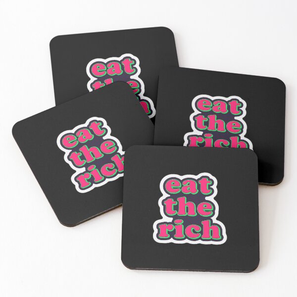 Item preview, Eat The Rich Retro Bubble Text designed and sold by Owcomm.