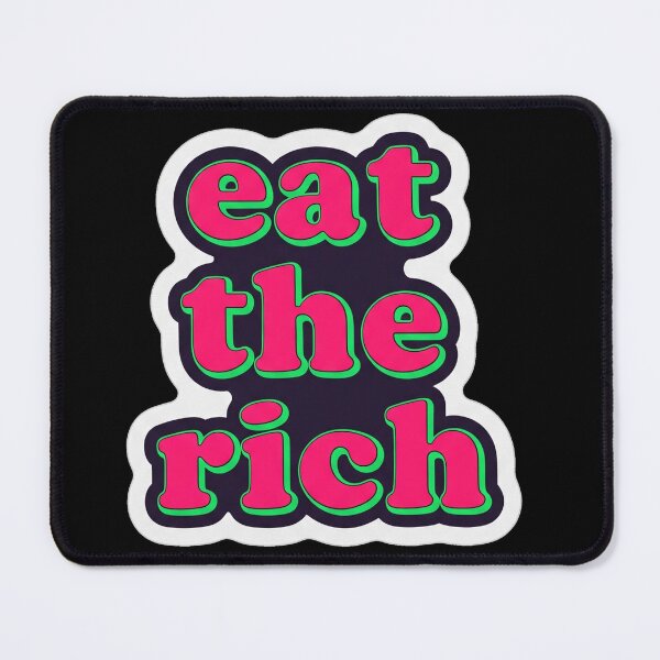 Item preview, Eat The Rich Retro Bubble Text designed and sold by Owcomm.