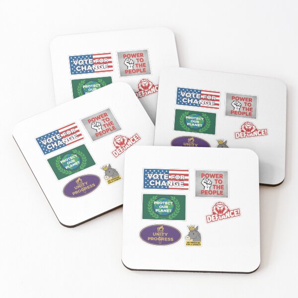 Item preview, Vote For Change Power To The People Sticker Pack designed and sold by Owcomm.