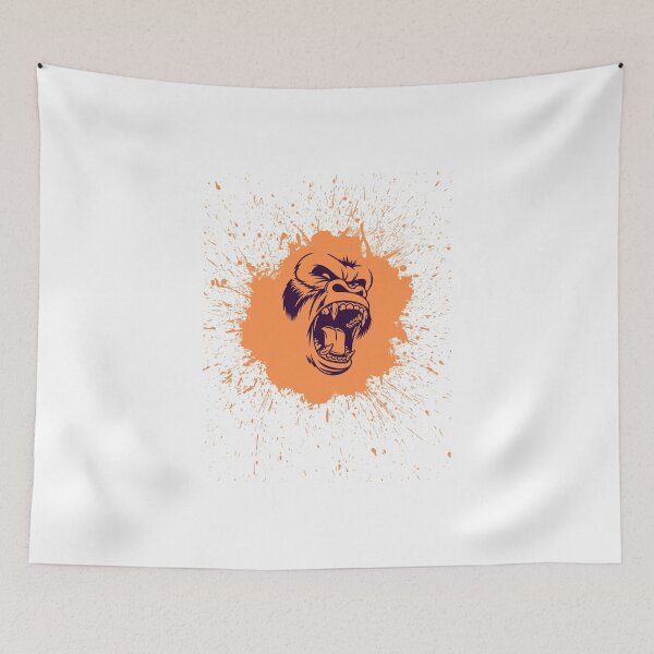 Item preview, Roaring Beast Mode Gorilla Illustration designed and sold by NxtGenDesigns.