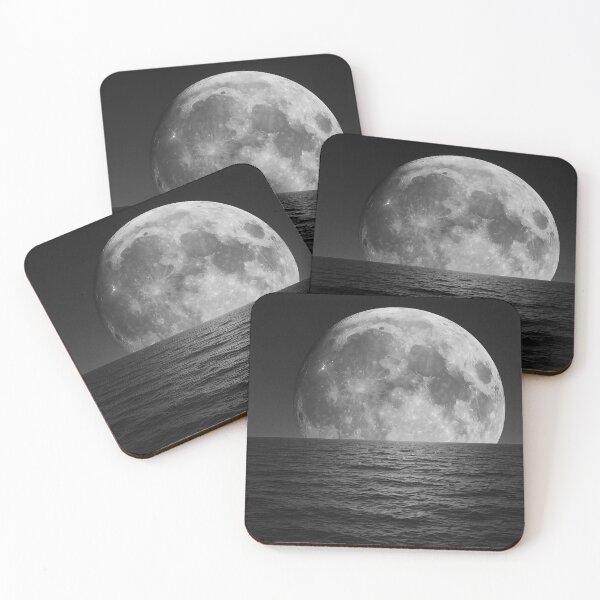 Item preview, Moon and Sea – Japanese 「月と海」 Minimalist Design designed and sold by SiseonStudio.