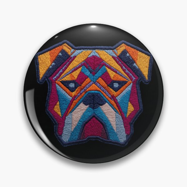 Item preview, Bulldog Patch Embroidery Fabric Stitched Patch designed and sold by HappyPatchClub.