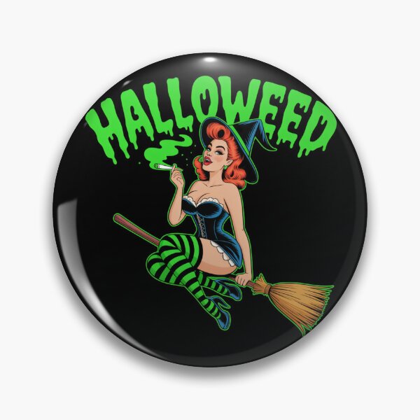 Item preview, The Halloweed Witch - Halloween Meets Cannabis Vibes designed and sold by RDRdesign.