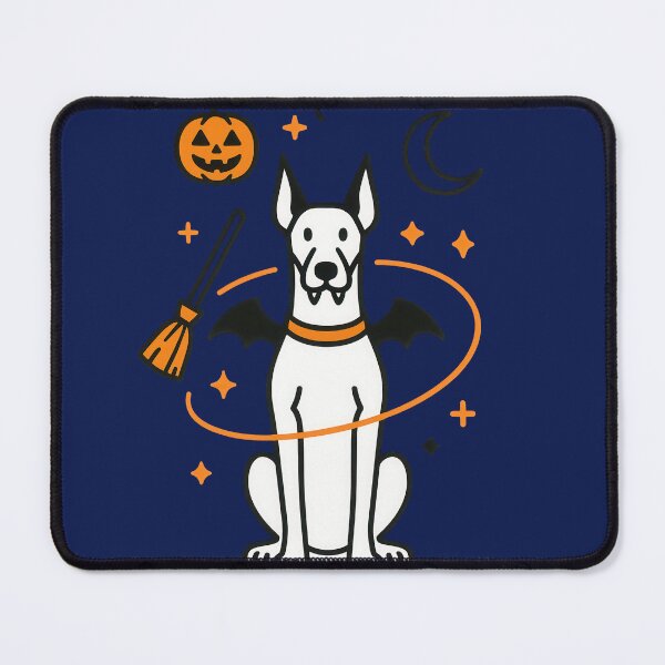 Item preview, Cute Halloween Doberman Pinscher Dog Art designed and sold by Flying Doggo.