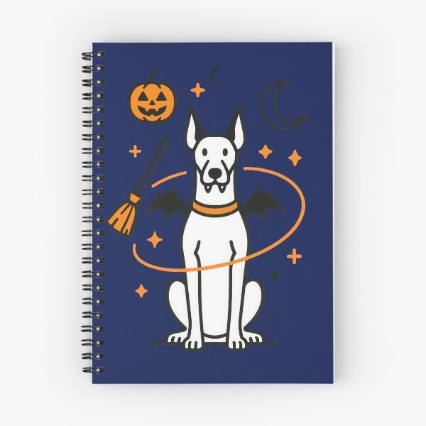 Item preview, Cute Halloween Doberman Pinscher Dog Art designed and sold by Flying Doggo.