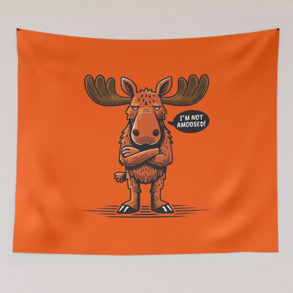 Item preview, Funny Moose Pun – I Am Not Amoosed Deer Graphic | Sarcastic Animal Humor designed and sold by PawDrama.