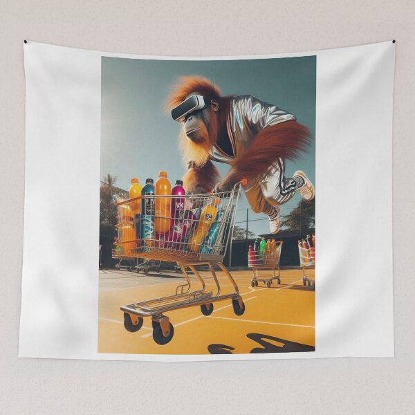 Item preview, "Chimp My Ride: VR-Great Shopping Spree" designed and sold by Print Fiction.