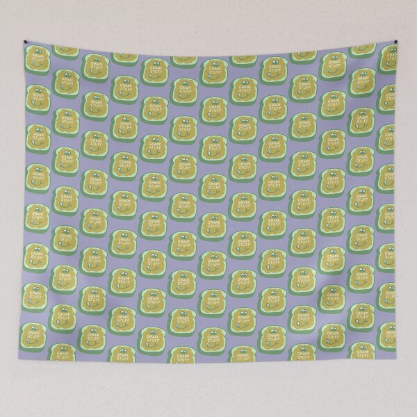 Item preview, Grape Stuff Funny Toast Jam Retro Sticker | Limited Edition designed and sold by MatthewSprague.