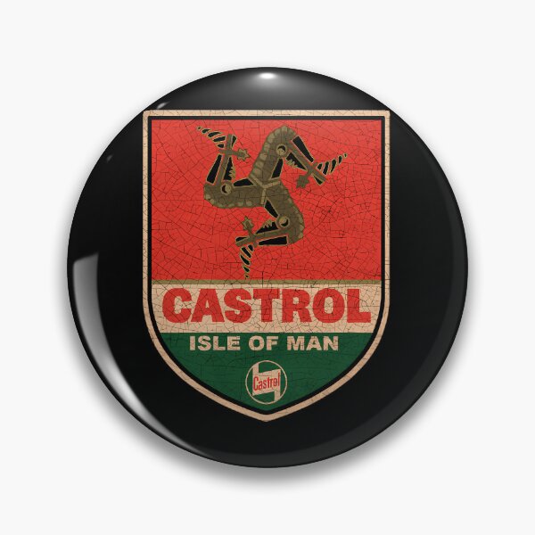 Item preview, Castrol Isle Of Man Tt Shield As Hell  designed and sold by fradesfarbasu.