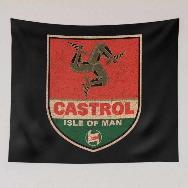 Item preview, Castrol Isle Of Man Tt Shield As Hell  designed and sold by fradesfarbasu.
