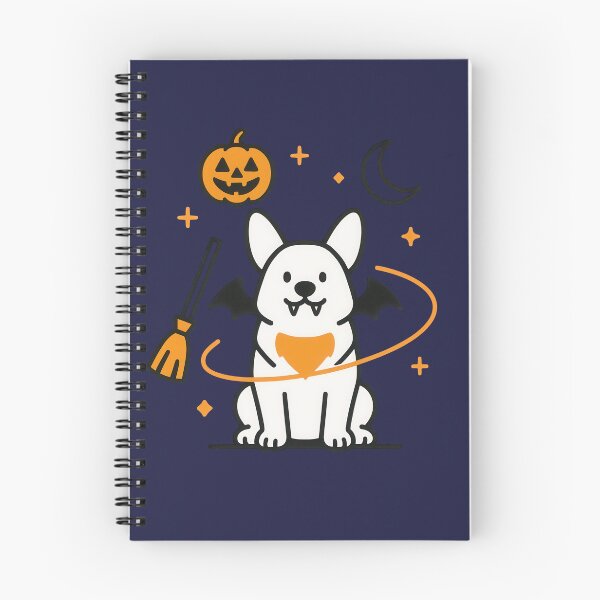 Item preview, Cute Halloween Pembroke Welsh Corgi Art designed and sold by Flying Doggo.