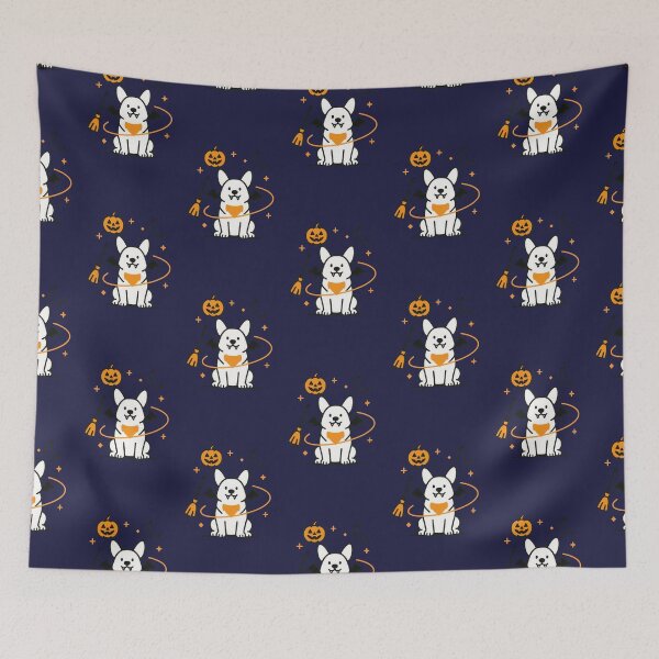 Item preview, Cute Halloween Pembroke Welsh Corgi Art designed and sold by Flying Doggo.