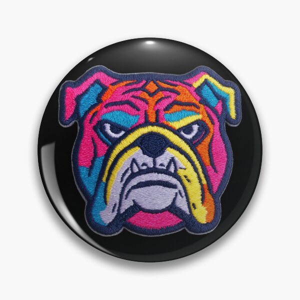 Item preview, Bulldog Patch Embroidery Fabric Stitched Patch designed and sold by HappyPatchClub.