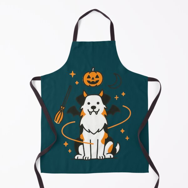 Item preview, Cute Halloween Australian Shepherd Dog Art designed and sold by Flying Doggo.