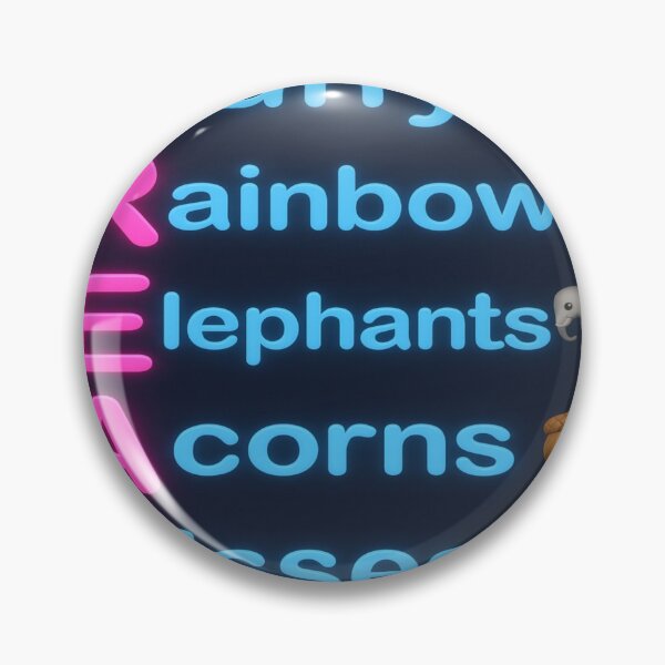 Item preview, Fluffy Rainbows Elephants Acorns Kisses | Funny Freak Acronym Neon Design designed and sold by ReyDeLaCalle.