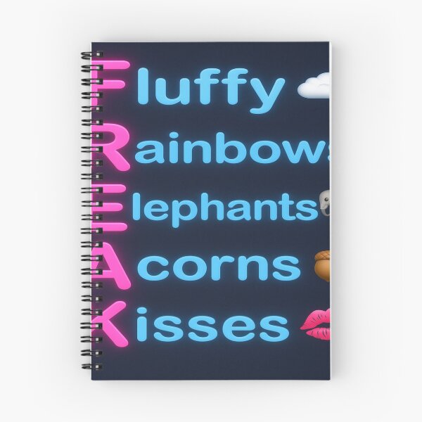 Item preview, Fluffy Rainbows Elephants Acorns Kisses | Funny Freak Acronym Neon Design designed and sold by ReyDeLaCalle.