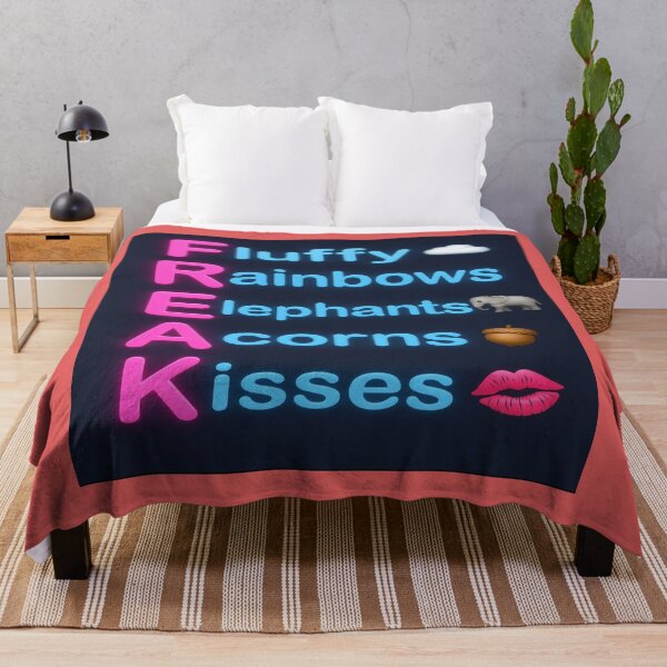 Item preview, Fluffy Rainbows Elephants Acorns Kisses | Funny Freak Acronym Neon Design designed and sold by ReyDeLaCalle.