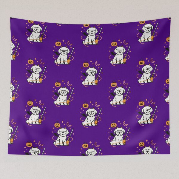 Item preview, Cute Halloween Shih Tzu Dog Illustration designed and sold by Flying Doggo.