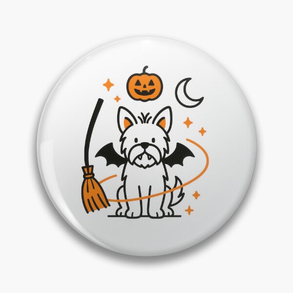 Item preview, Cute Halloween Yorkshire Terrier Dog Art designed and sold by Flying Doggo.