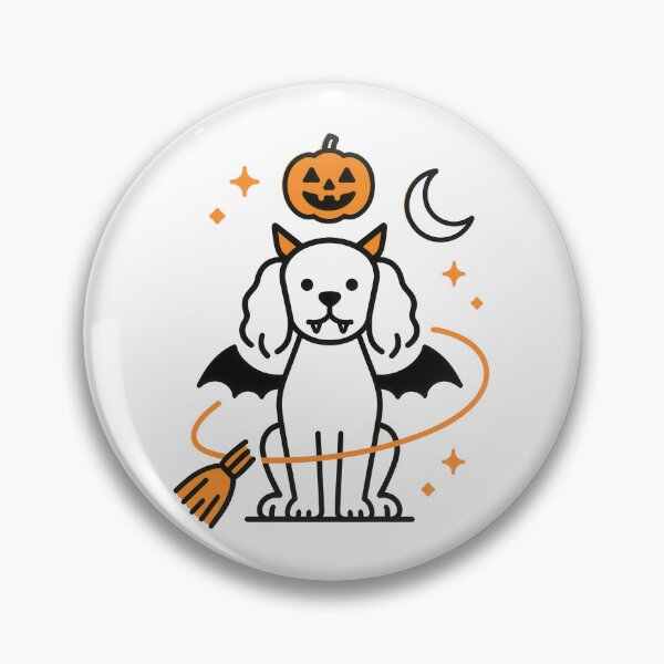 Item preview, Cute Halloween Cavalier King Charles Spaniel designed and sold by Flying Doggo.