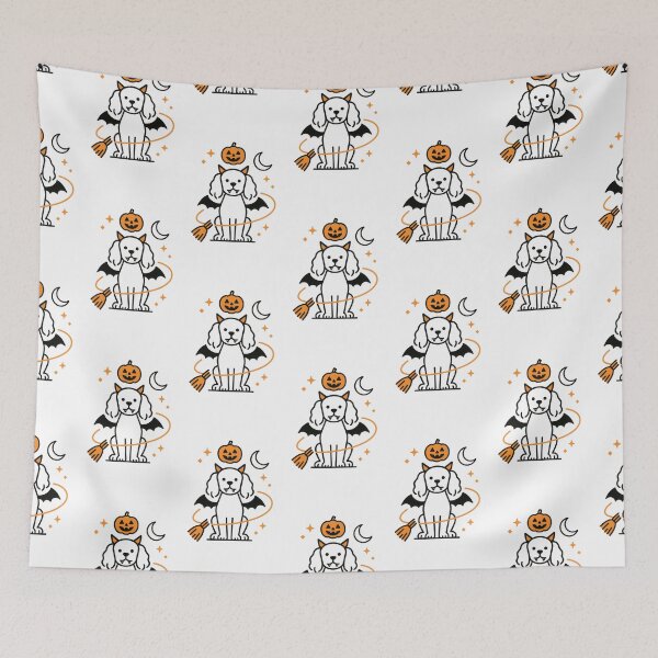 Item preview, Cute Halloween Cavalier King Charles Spaniel designed and sold by Flying Doggo.