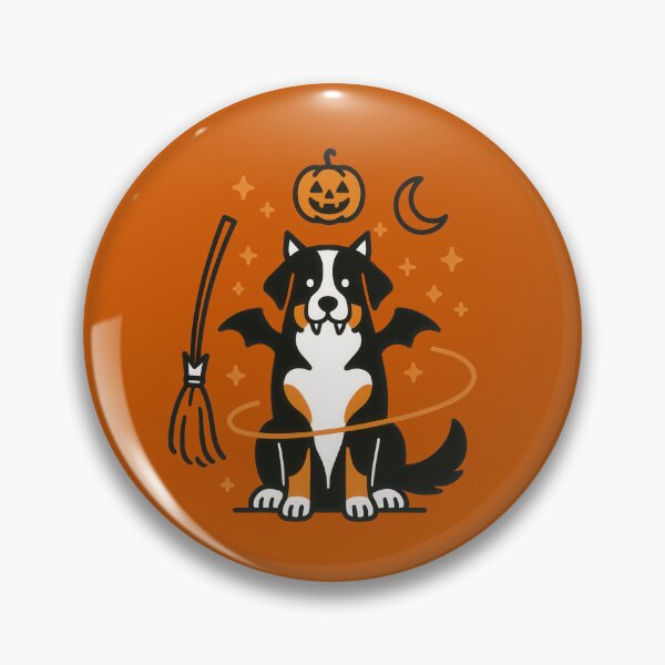 Item preview, Cute Halloween Bernese Mountain Dog Art designed and sold by Flying Doggo.
