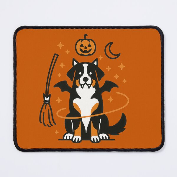 Item preview, Cute Halloween Bernese Mountain Dog Art designed and sold by Flying Doggo.