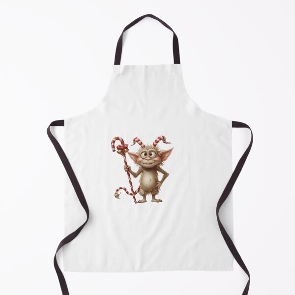 Item preview, Funny Christmas elf with candy cane designed and sold by StormArte.
