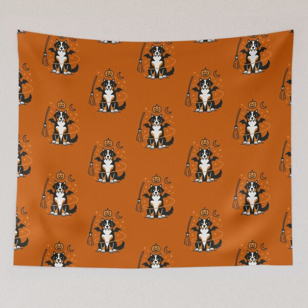 Item preview, Cute Halloween Bernese Mountain Dog Art designed and sold by Flying Doggo.