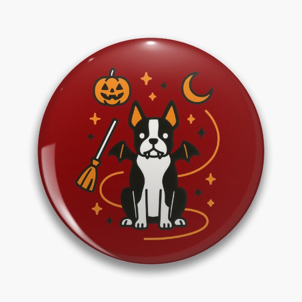 Item preview, Cute Halloween Boston Terrier Dog Design designed and sold by Flying Doggo.